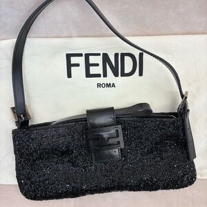 Fendi Black shimmer beaded